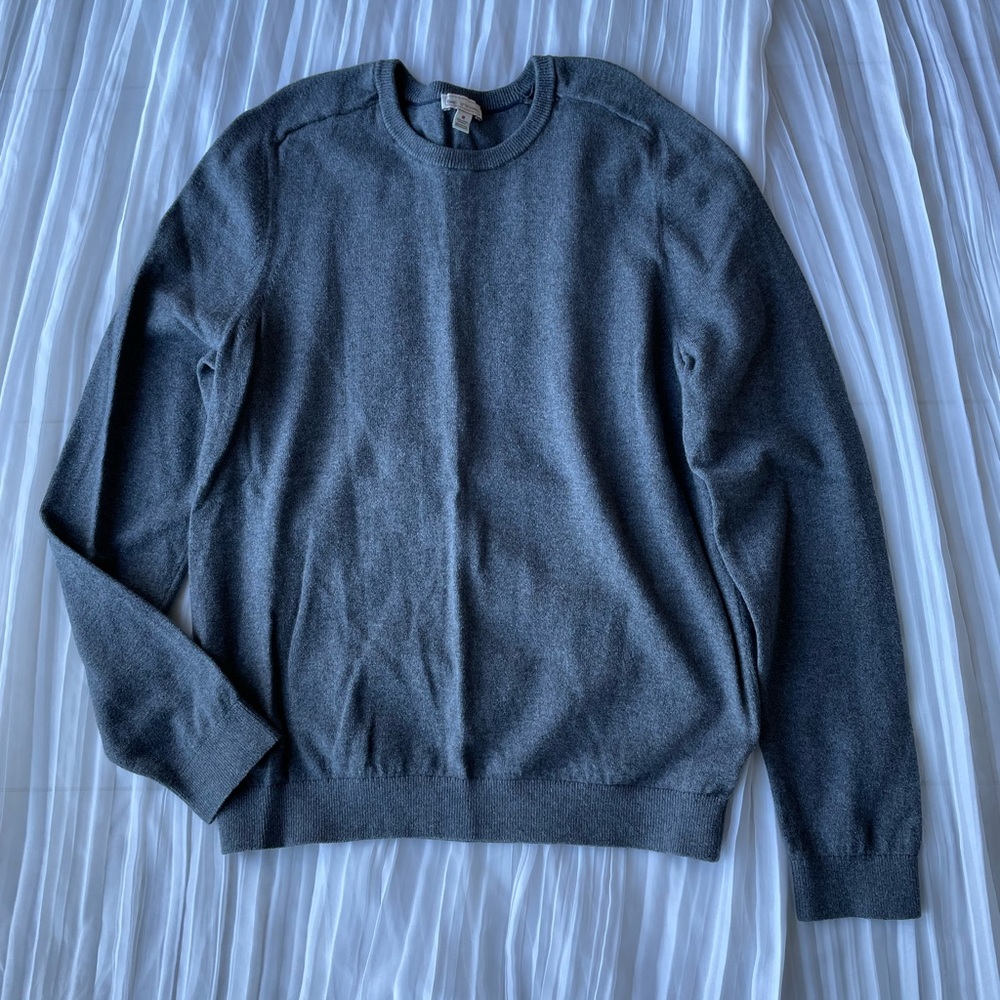 Gap cotton cashmere men’s gray crewneck sweater in medium